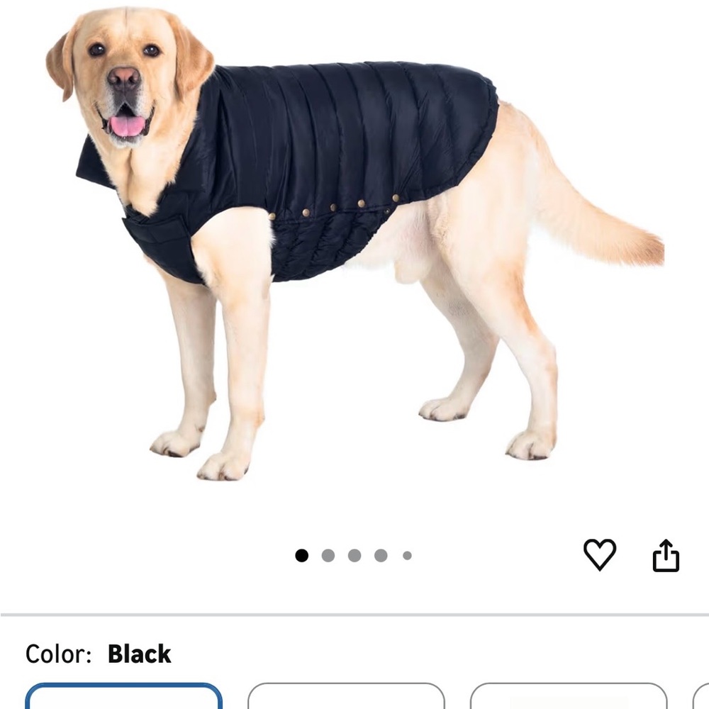 Black Dog  Puffer Jacket- Space Lion